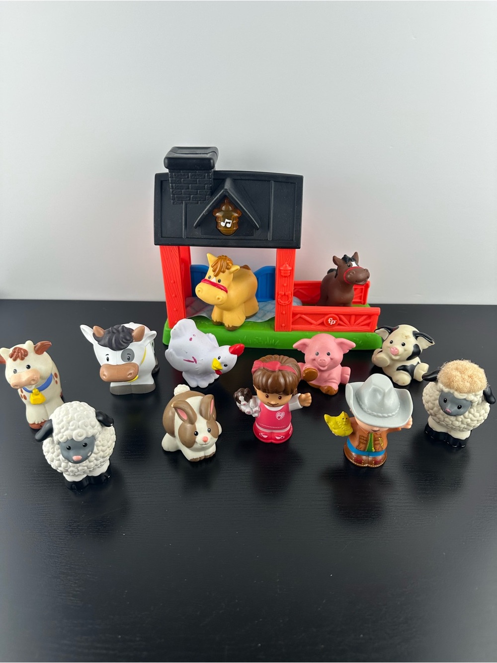 Fisher Price Little People Farmer, Girl & 10 Farm Animal Figurines